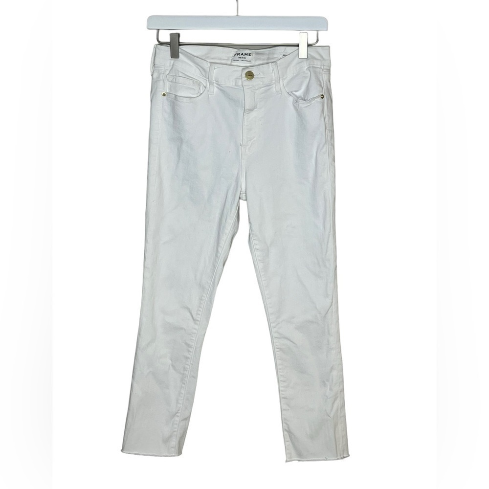 FRAME‎ White Forever Karlie Skinny Jeans